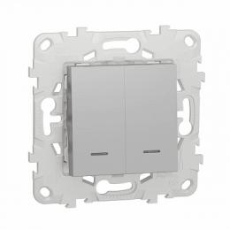 Изображение продукта Выключатель двухклавишный Schneider Electric Unica New 